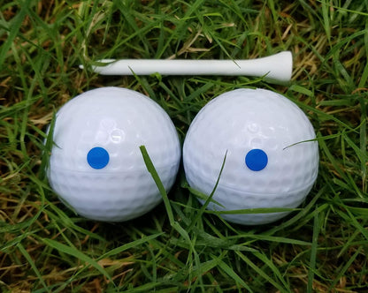 Gender Reveal Golf Ball for Baby Showers and Reveal Parties. All Natural Holi Powder. 2 Pack.